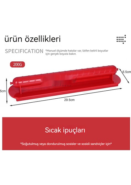 Ev Paslanmaz Çelik Hot Dog Sosis Şerit Kesici (Yurt Dışından)