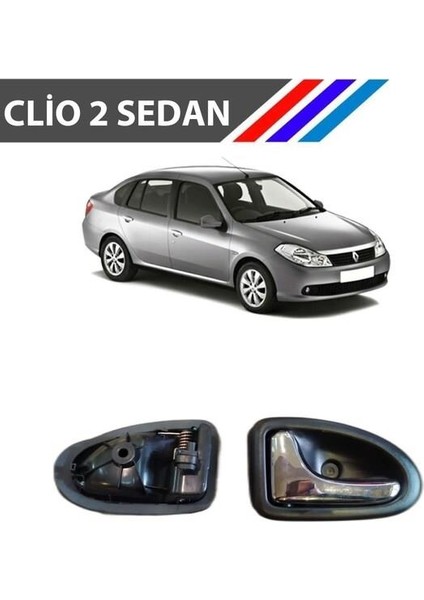 Clio 2 Sedan Kasa Iç Açma Kolu Sol Sürücü Tarafı Parlak Krom M3368B