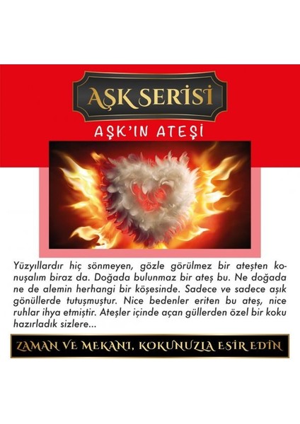 Meczub Aşk Serisi Aşkın Ateşi 5 Adet 12 ml Elma Şişe Oto Kokusu Araç Araba Parfümü