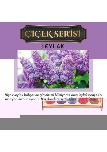 Aşk-I Sermest Beyaz Ahşap Standlı 30 Adet 8 ml Magnolia Araç Parfümü Oto Araba Kokusu
