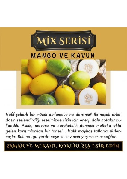 Ölümsüz Aşk Mix Serisi Mango & Kavun 10 Adet 12 ml Elma Şişe Oto Kokusu Araç Araba Parfümü