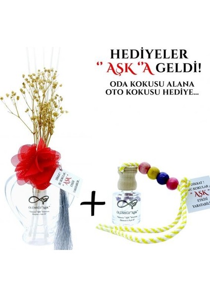Ölümsüz Aşk Aşk Serisi Aşkın Kokusu 5 Adet 12 ml Elma Şişe Oto Kokusu Araç Araba Parfümü