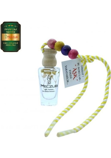 Meczub Parfüm Serisi Gioo Armanii 10 Adet 12 ml Heybet Şişe Oto Kokusu Araç Araba Parfümü