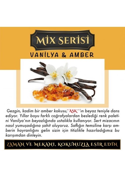 Meczub Mix Serisi Vanilya & Amber 5 Adet 12 ml Elma Şişe Oto Kokusu Araç Araba Parfümü