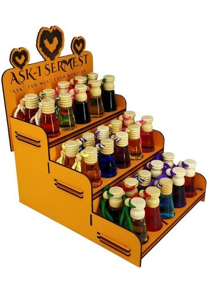 Aşk-I Sermest Turuncu Ahşap Standlı 60 Adet 12 ml Aşkın Ateşi Araç Parfümü Oto Araba Kokusu modelleri