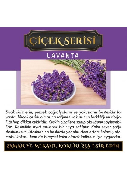 Meczub Çiçek Serisi Lavanta 12 ml Elma Şişe Oto Kokusu Araç Araba Parfümü