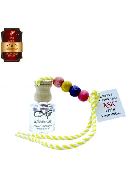 Ölümsüz Aşk Aşk Serisi Aşkın Ateşi 8 ml Silindir Şişe Oto Kokusu Araç Araba Parfümü