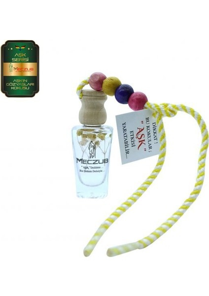 Meczub Aşk Serisi Aşkın Gözyaşları 10 Adet 12 ml Heybet Şişe Oto Kokusu Araç Araba Parfümü