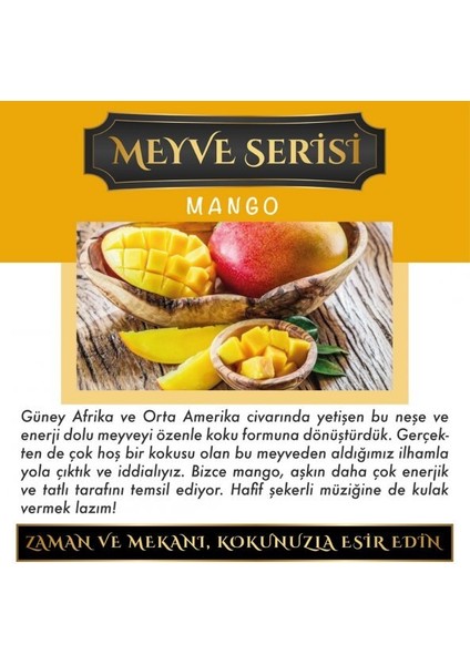 Ölümsüz Aşk Meyve Serisi Mango 12 ml Elma Şişe Oto Kokusu Araç Araba Parfümü