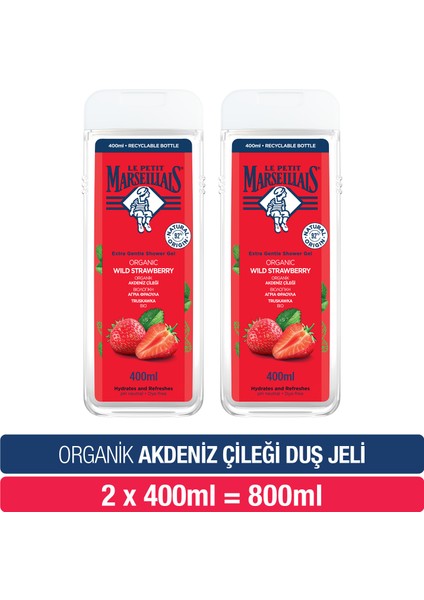 Akdeniz Çileği Duş Jeli 400 ml x 2 Adet