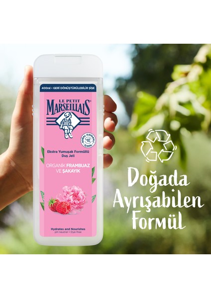 Le Petit Marseillais Frambuaz ve Şakayık Duş Jeli 400 ml