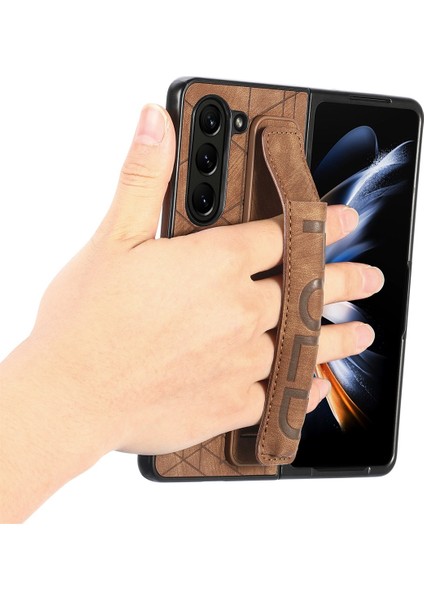 Samsung Galaxy Z Fold5 Için Deri Pc Telefon Kılıfı - Mavi (Yurt Dışından) fırsatları