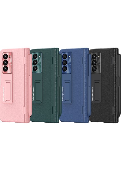 Samsung Galaxy Z Fold5 5g Için Katlanır Deri Telefon Kılıf - Siyah (Yurt Dışından) fiyatları