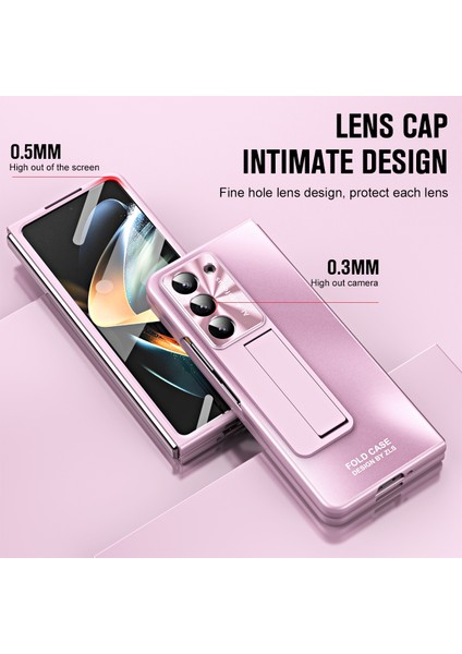 Yue Store Samsung Galaxy Z Fold5 5g Için Ag Mat Telefon Kılıfı - Pembe (Yurt Dışından)