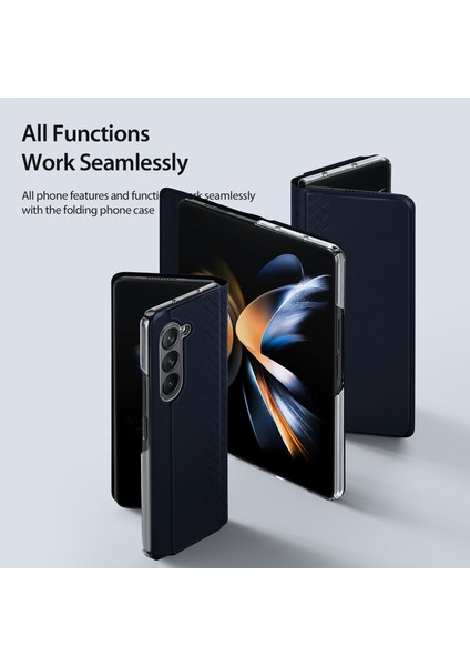 Dux Ducis S Samsung Galaxy Z Fold5 5g Için Telefon Kılıfı - Mavi (Yurt Dışından)