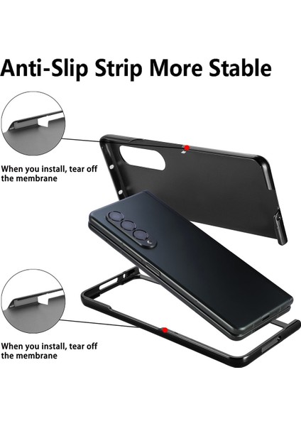Samsung Galaxy Z Fold5 Için Deri Pc Telefon Kılıfı - Kahverengi (Yurt Dışından) fırsatları