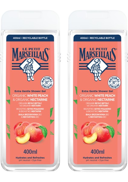 Le Petit Marseillais Şeftali Ve Nektarin Duş Jeli 400Ml X 2 Adet