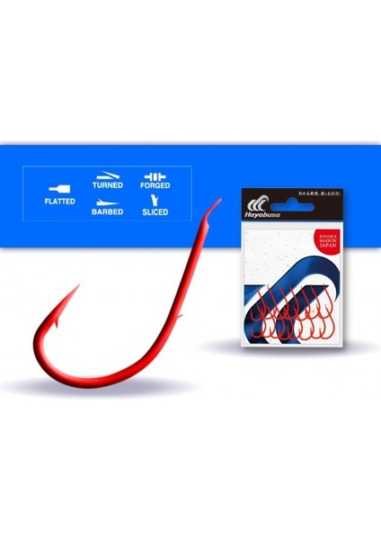 Hmrs 172 Tırnaklı Canlı Yem Iğnesi 15'li Paket Kırmızı