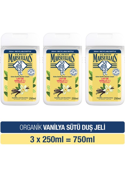 Vanilya Sütü Duş Jeli 250 ml x 3 Adet