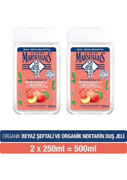 Beyaz Şeftali ve Nektarin Duş Jeli 250 ml x 2 Adet