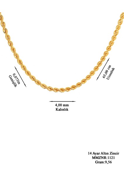 Kadın 14 Ayar Altın Italyan Zincir modelleri