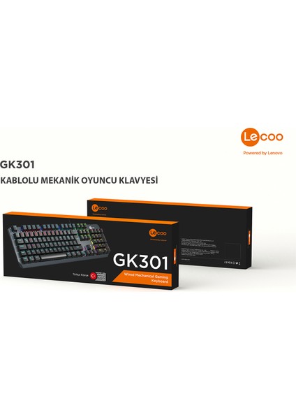 GK301 Makro Tuşlu USB Kablolu RGB LED Aydınlatmalı Red Switch Gaming Mekanik Türkçe Q Klavye Metalik Gri