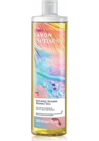 Senses Getaway Dreams Deniz Tuzu ve Güneş Çiçeği Kokulu Duş Jeli 500 Ml.