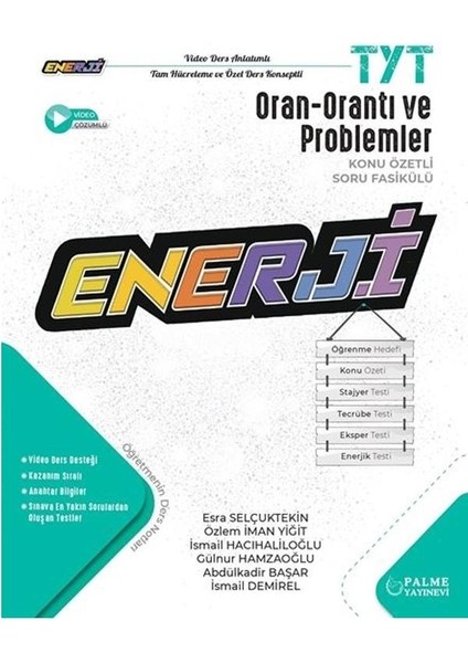 YKS TYT Enerji Oran Orantı ve Problemler Konu Özetli Soru Fasikülü