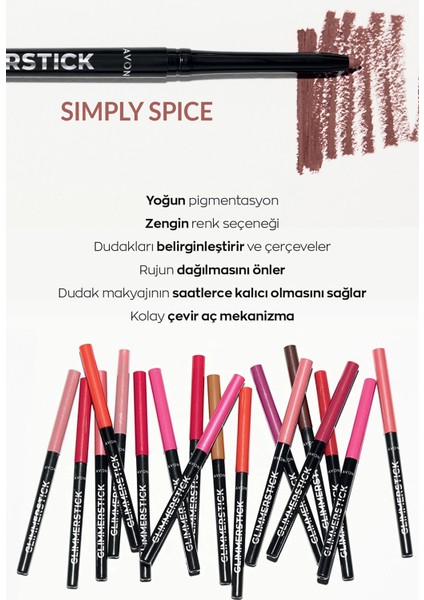 Glimmerstick Dudak Kalemi Simply Spice