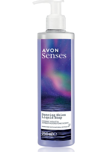 Senses Dancing Skies Menekşe ve Ahududu Kokulu Sıvı Sabun 250 Ml.