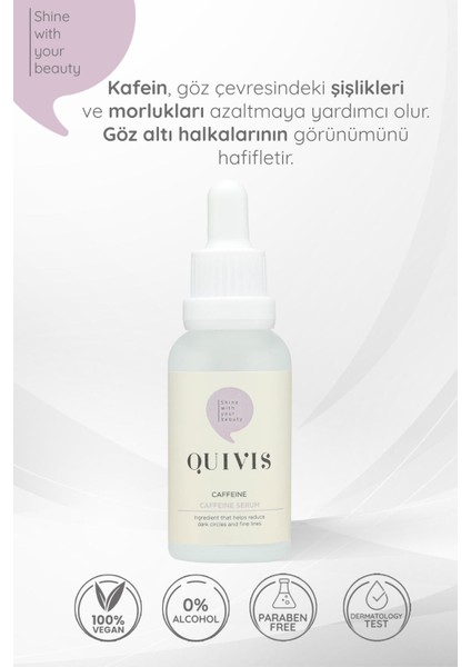 Göz Altı Torbalanma ve Kararma Karşıtı Aydınlatıcı Kafein Serum 30 ml