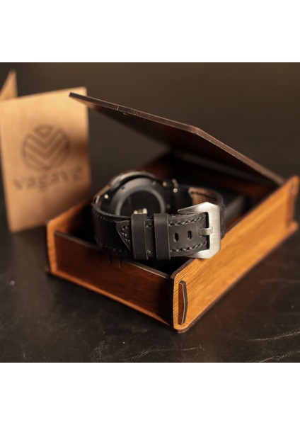 Samsung Galaxy Watch 4 5 6 / Watch 6 Classic 40MM 43MM 44MM 47MM Watch 5 Watch 5 Pro 40MM 44MM 45MM Watch 4 40MM 42MM 44MM 46MM Oval Uçlu Deri Kordon 20MM Hakiki Deri Kayış Siyah modelleri