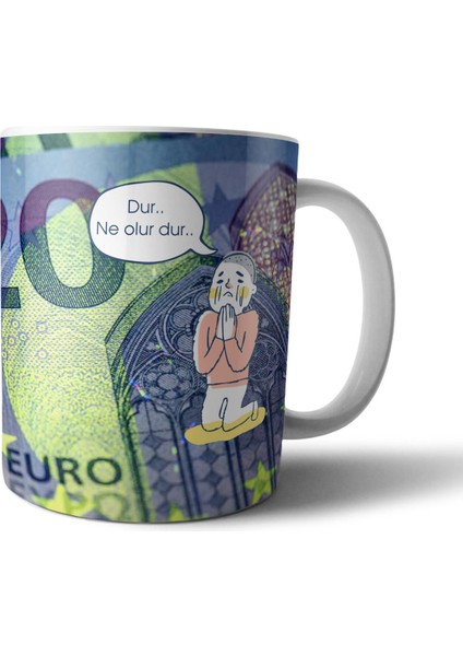 Euro / Türk Lirası - Euro Artışı - Döviz Sorunu Kupa Bardak Model 1