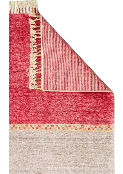 Zara ZR11 Red Autumn Otantik Desenli Özel Hav Vermeyen ve Kolay Temizlenebilir Tensel Kullanılarak El Emeği Ile Özel Tezgahlarda Üretilen Modern Uşak Halısı modelleri