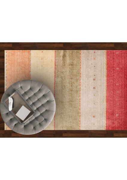 Zara ZR11 Red Autumn Otantik Desenli Özel Hav Vermeyen ve Kolay Temizlenebilir Tensel Kullanılarak El Emeği Ile Özel Tezgahlarda Üretilen Modern Uşak Halısı indirimleri