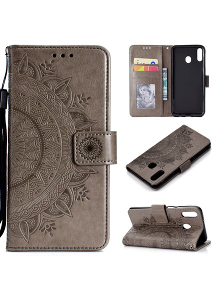 Çift Kart Yuvaları Pu Deri Kaplamalı Pc Cep Telefon Kabuğu Samsung Galaxy A50/A50s/A30s-Green (Yurt Dışından)