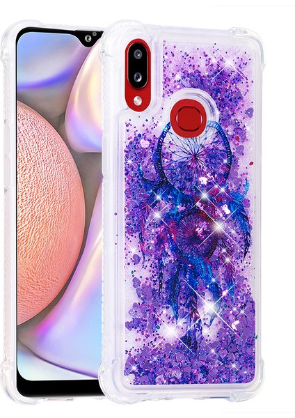 Samsung Galaxy A10s-Green/Mavı Için Gradyan Renk Temsilli Cam+Pc+Tpu Hibrit Telefon Kılıfı (Yurt Dışından) modelleri