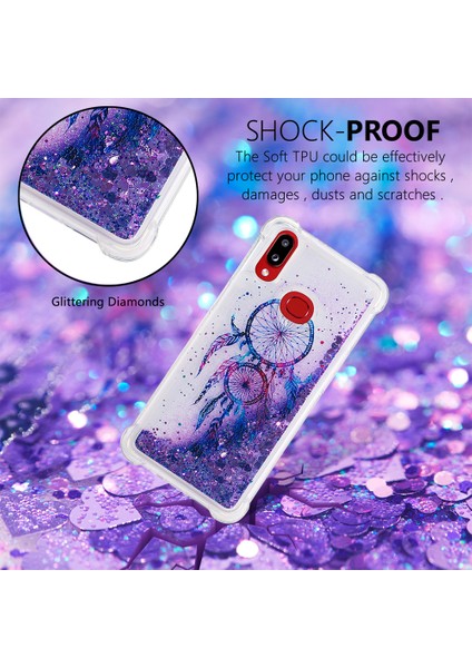 Samsung Galaxy A10s-Green/Mavı Için Gradyan Renk Temsilli Cam+Pc+Tpu Hibrit Telefon Kılıfı (Yurt Dışından) fırsatları