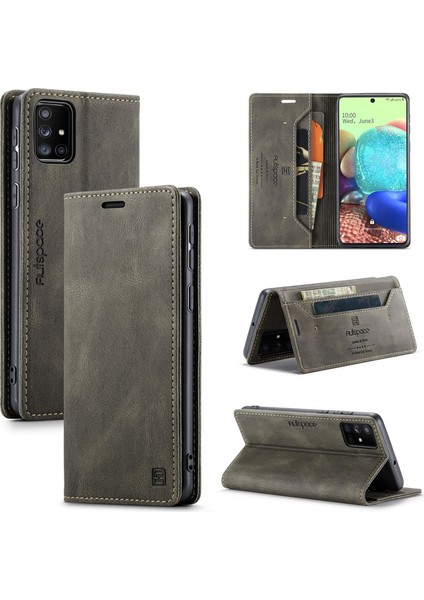 Samsung Galaxy A91/S10 Lite-Black Için Deri Cüzdan Kılıfı (Yurt Dışından)