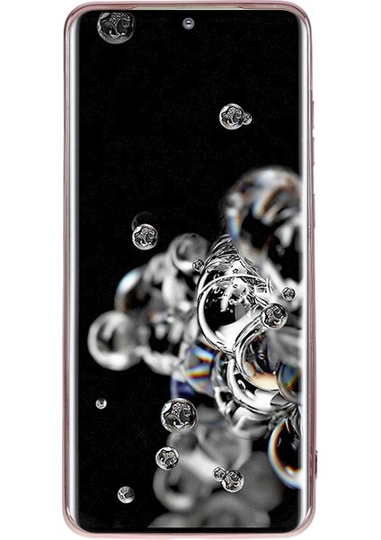 Samsung Galaxy S20 Ultra Gradient Glitter Rhinestone Dekor Dekor Desen Telefon Kapak Çizgisi Altın (Yurt Dışından) fiyatları