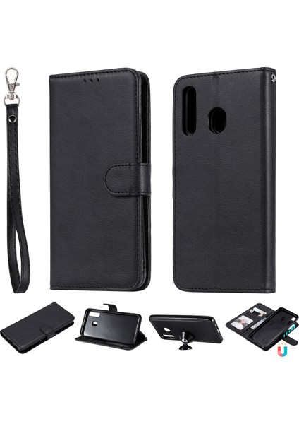 Samsung Galaxy A10s-Pınk/Altın Için Gradyan Renk Temsilli Cam+Pc+Tpu Hibrit Telefon Kılıfı (Yurt Dışından)