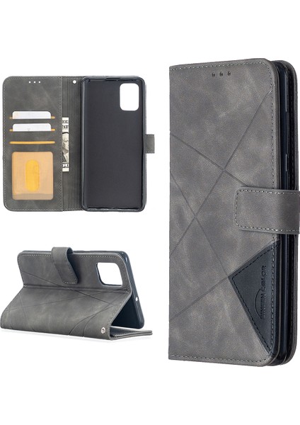 Samsung Galaxy A12/M12-Baby Mavi/Mor Için Ring Kickstand Tpu Kabuğu İle Şok Geçirmez Gradyan Ve (Yurt Dışından)