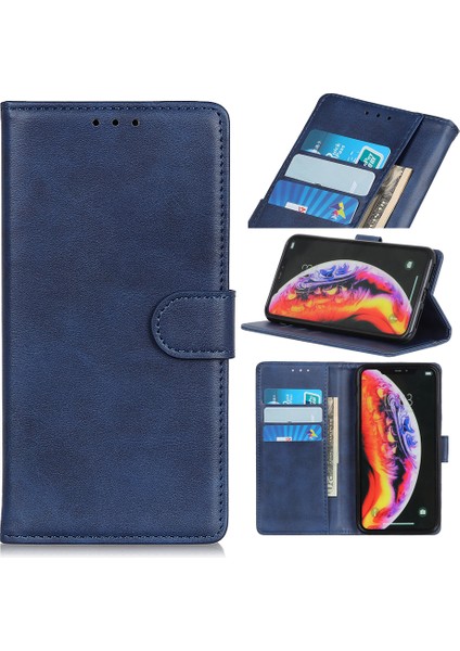 Samsung Galaxy A10s-Mavı/Sıyah Için Gradyan Renk Temperli Cam+Pc+Tpu Hibrid Telefon Kasası (Yurt Dışından)