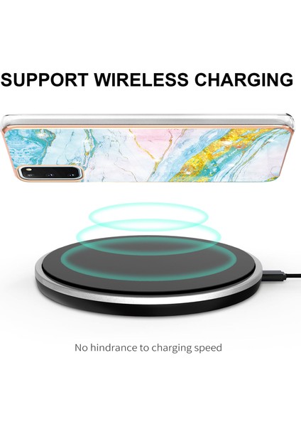 Samsung Galaxy A51-Mor/Mavı Için Gradyan Renkli Cam+Tpu Cep Telefonu Kapağı (Yurt Dışından) fırsatları