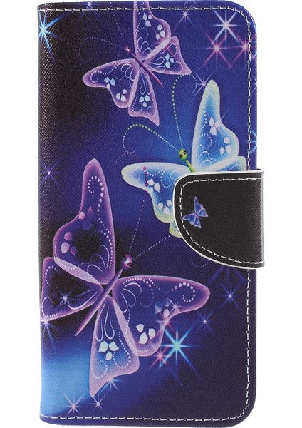 Desen Baskı Çapraz Doku Stand Samsung Galaxy S9+ - Güzel Kelebek (Yurt Dışından) modelleri