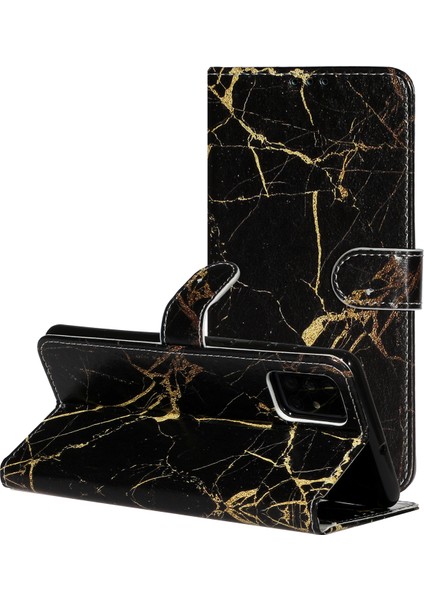 Samsung Galaxy A12/F12/M12 Hybrıd Sork Pc Yumuşak Tpu Şok Geçirmez Kasa Yüzük Araba Montajı Kamera Kapak Black İle (Yurt Dışından)