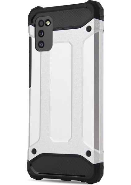 Samsung Galaxy S20 Ultra Kickstand Pc+Tpu Hibrit Kapak Koruyucu Telefon Kılıfı Slayt Kameralı Koruyucu Navy Mavi (Yurt Dışından)