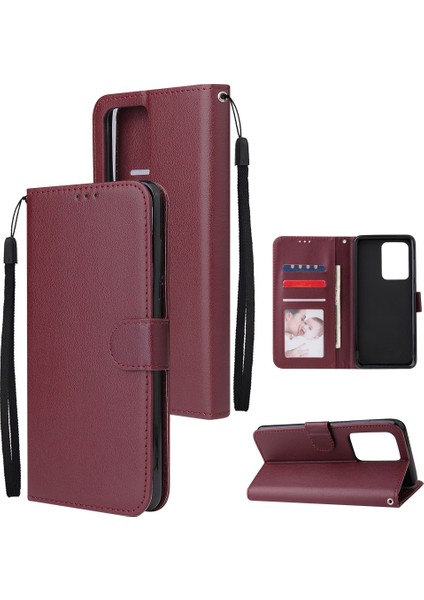 Samsung Galaxy S20 Ultra Rfıd Engelleme Kart Tutucu Pu+Tpu Kickstand Telefon Kapak Black Için (Yurt Dışından)