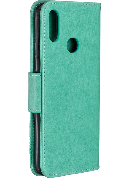 Samsung Galaxy A10s-Dark Blue/Gül Için Gradyan Renk Temsilli Cam+Pc+Tpu Hibrit Telefon Kılıfı (Yurt Dışından) modelleri