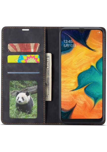 Samsung Galaxy A50/A50s/A30s-Blue Için Twill Cilt Doku Yumuşak Tpu Arka Kabuk (Yurt Dışından) modelleri